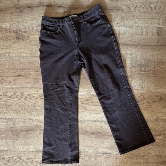 Coldwater Creek Chocolate Brown Soft Denim Pants/Jeans Stretch Size 4 - Picture 1 of 5
